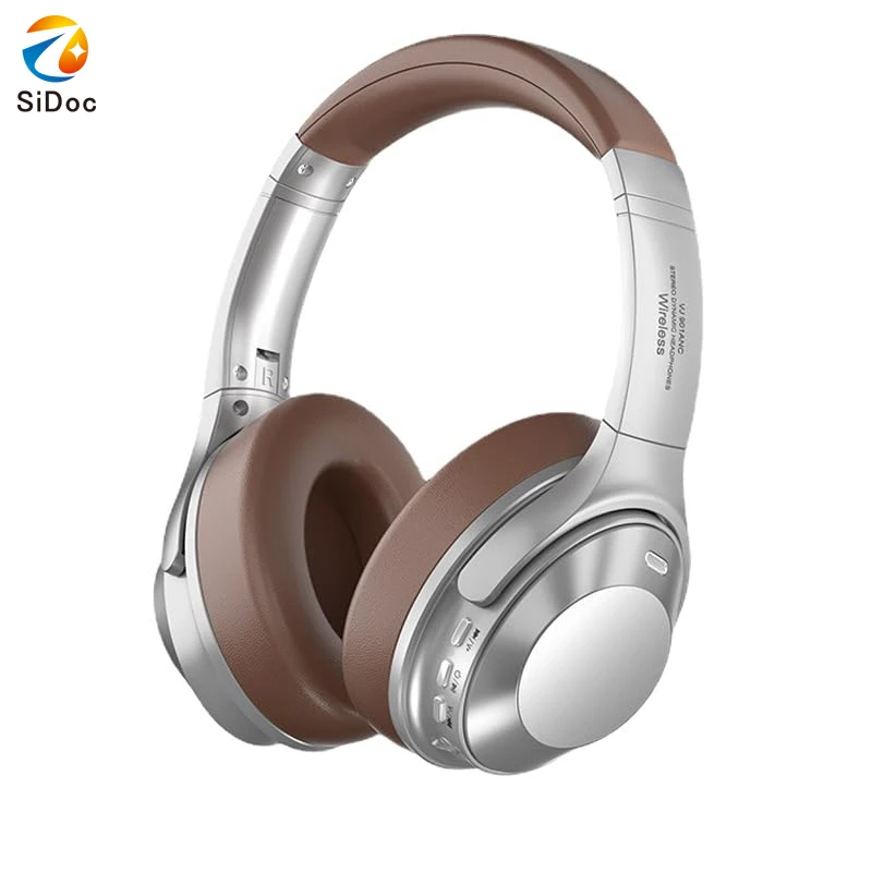 

Высококачественные стерео беспроводные наушники с шумоподавлением, Bluetooth 5.3, ретро-гарнитура с длительным сроком службы батареи, беспроводные наушники