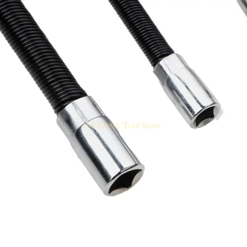 A2BE Extension Rod Electric Wrench Sleeve Socket Soft Bendable Hose for Screw Removal