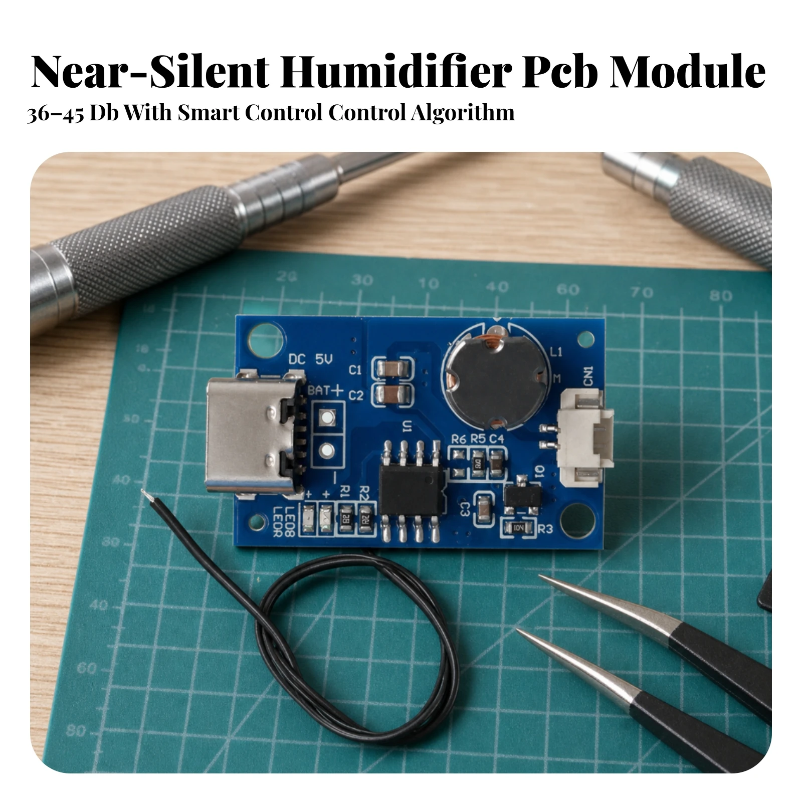 Circuit Board Water-Shortage Protection Type-C Usb Spray Humidifier Module Humidifier Atomizer Driver Board Continuous