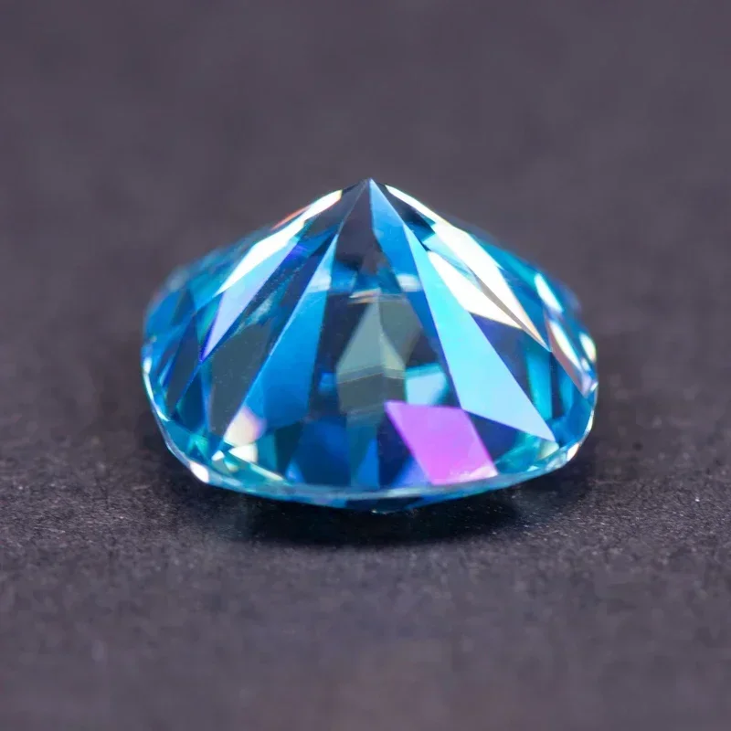 Moissanite Square Cushion Shape Ice Blue Color Charms Beads VVS1 for DIY Jewelry Making Pendant Materials with GRA Certificate