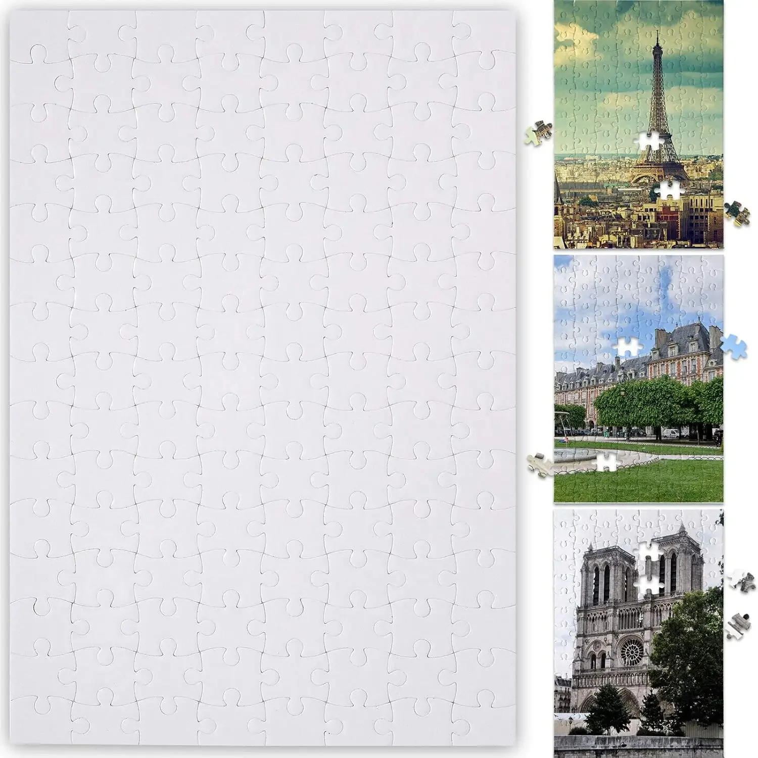 DIY Sublimation Blank Jigsaw Puzzles - alternate angle