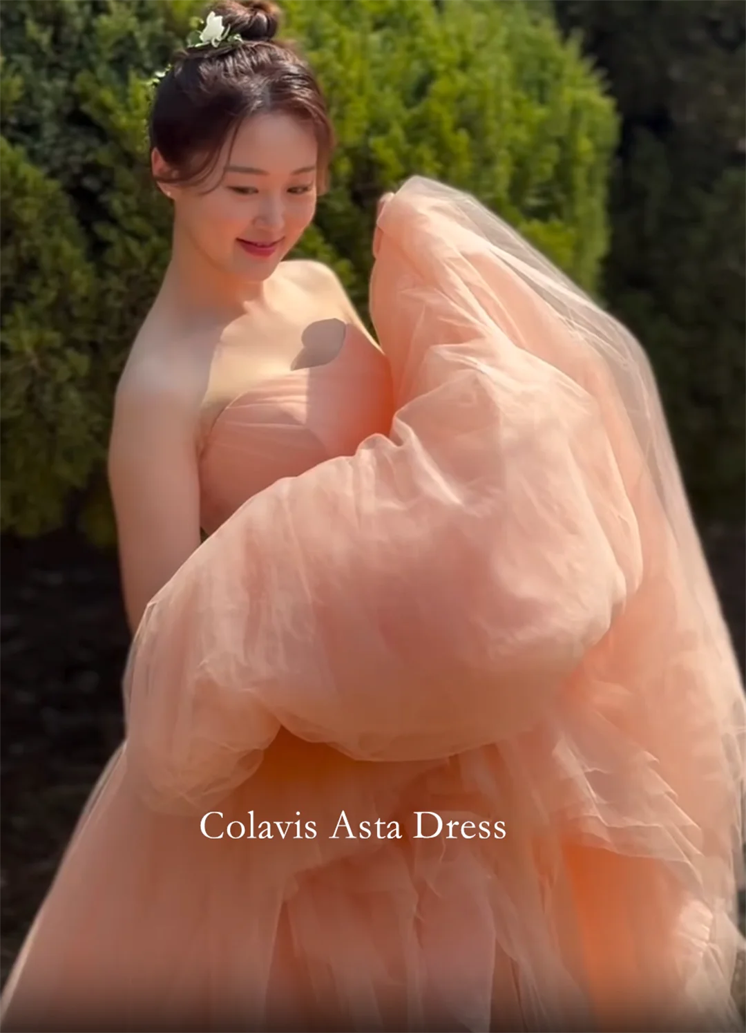 Colavis Asta Photograph Prom Dress Wedding Evening Dresses Customized Tulle Pink Off the Shoulder Party Dress Evening Gowns