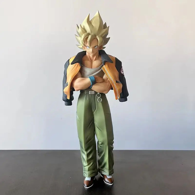 In Stock 30cm Vf Studio Dragon Ball Anime Figure, A Casual Goku Pvc Statue, A Collectible Model Toy, And A Christmas Gift.