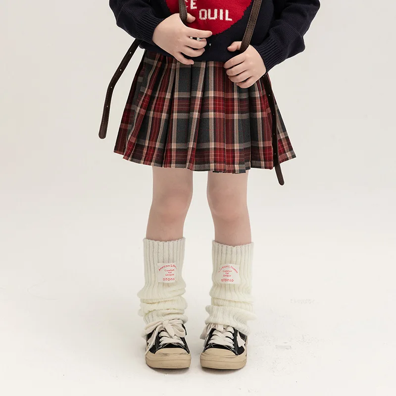 

HoneyCherry Girls Retro College Style Plaid Skirt Autumn New Fashion England High Waist Pleated Skirt Tutu Skirt Girl