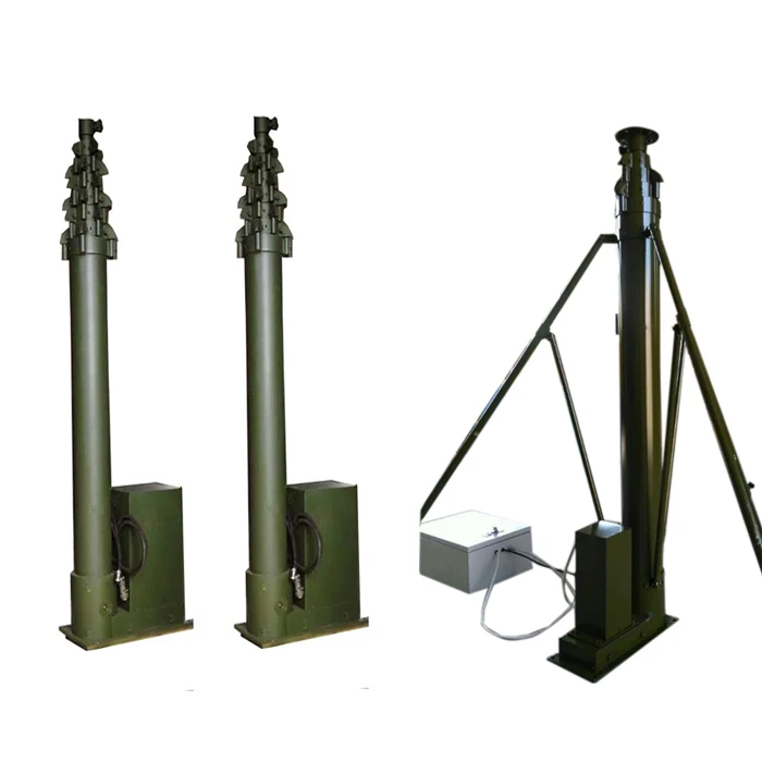 

20Ft 6m electrical telescoping mast tripods for video sports