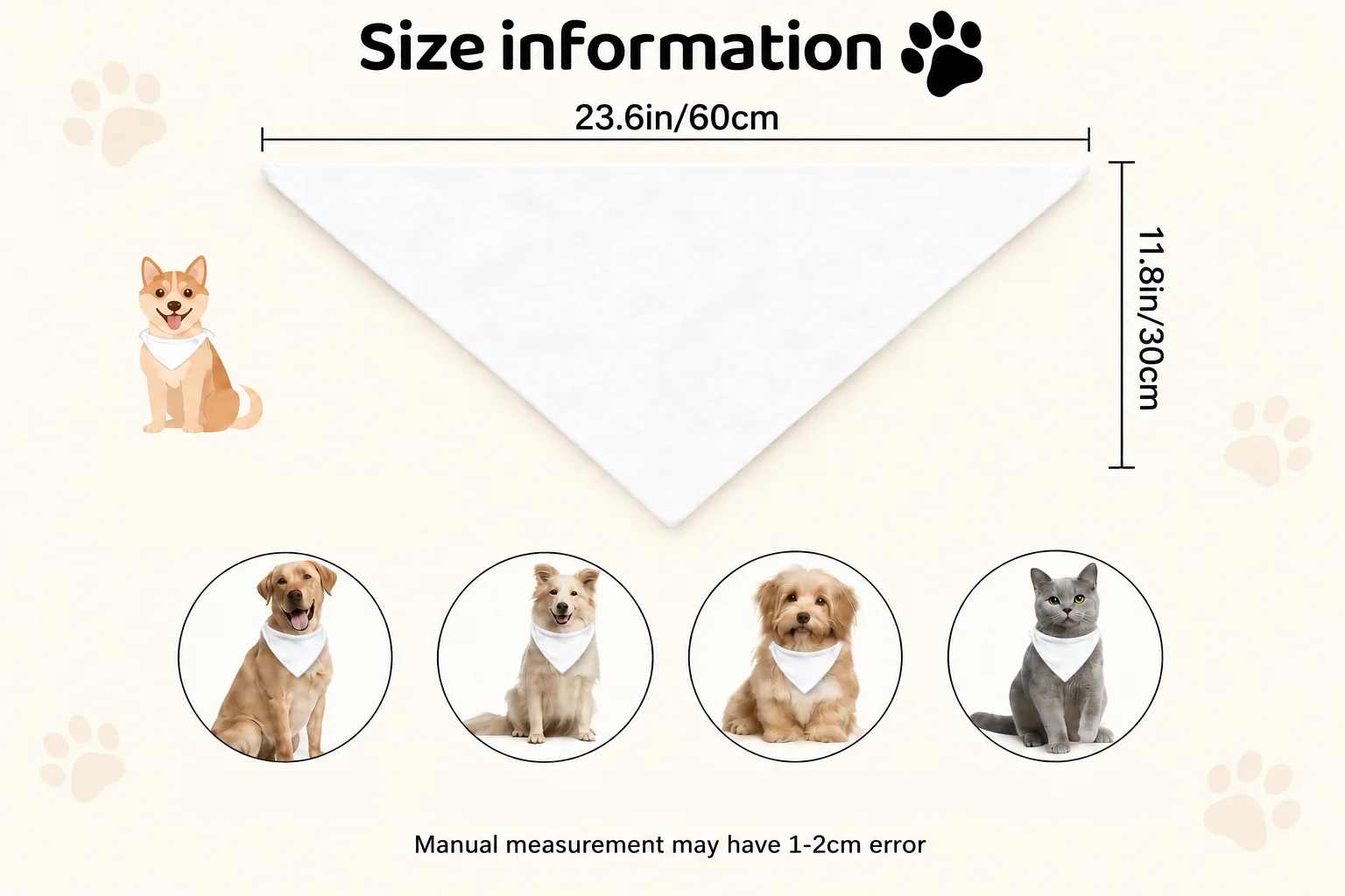 Christmas Pet Bandana Set 6