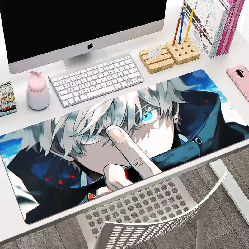 Anime Cosplay Mesa Mouse Pad, Jujutsu Kaisen, Itadori Yuji, Megumi Fushiguro, Satoru Gojo, Delicadeza Requintada, Alto Nível de Aparência