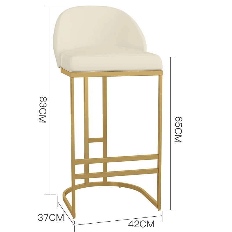 Bar Chair Modern Minimalist High Bar Stool Home Back Bar Chair Front Desk Chair