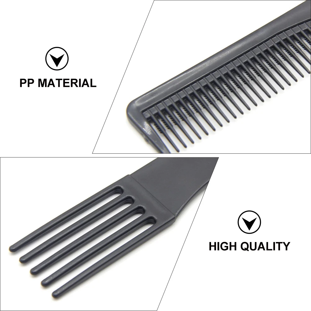 

10pcs Reusable Anti-Static Hairdressing Comb Strong Pp Material Long Tooth For Thick Thin Hair Styling Tool Professional Plastic