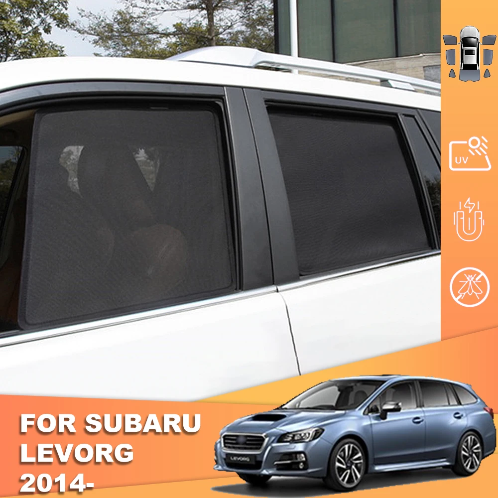 For Subaru LEVORG VM 2014-2020 Magnetic Car Sunshade Visor Front Windshield Curtain Cover Rear Side Baby Window Sun Shade Shield