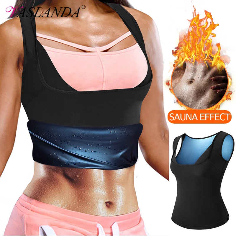 Women Waist Trainer Vest Sweat Sauna Suit Slimming Underwear Fat Burning Body Shapers Undershirts Workout Tank Tops Shapewear