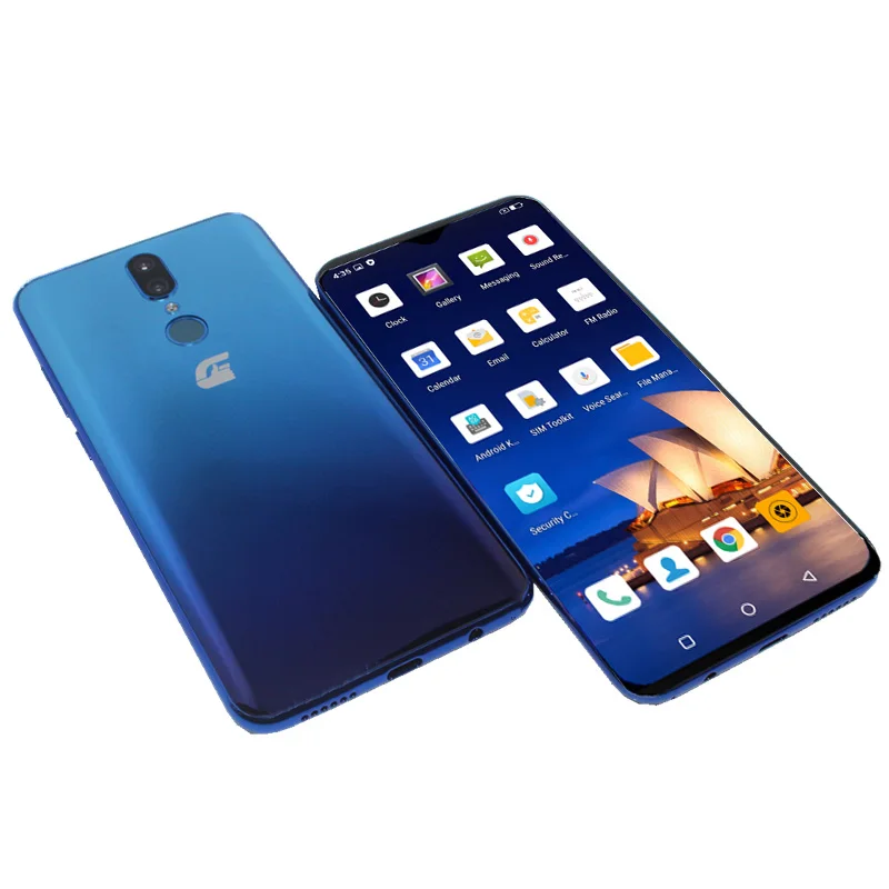 Telefone chamada dispositivo com TPU caso, 3GB de RAM, 64GB ROM, Android 9.0, MT6765 Octa-Core, 2x slot para cartão SIM, 1520*720 Pixels