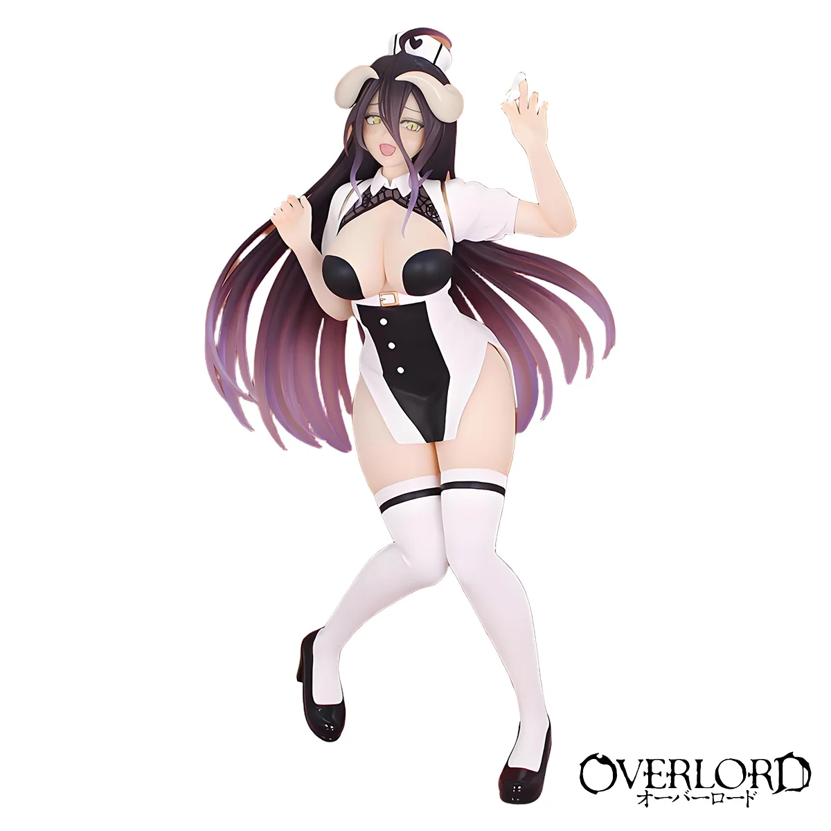 

In Stock System Service OVERLORD Albedo Nurse Ver. PVC 18CM Anime Action Figures Model Collection Toy