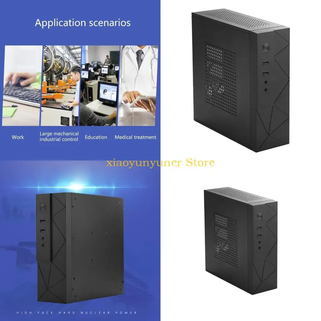 

P9JB Small Micro Host Chassis Mini-ITX для корпуса домашний театр персональный компьютер настольный шасси JX01 htpc для корпуса
