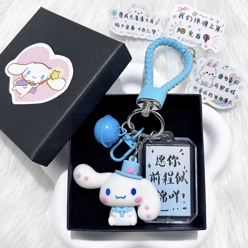 

Cinnamoroll Anime Kawaii Sanrio Ins Sweet Keychain Pendant Cute Cartoon Student Bag Decoration Birthday Lovely Gifts for Kids