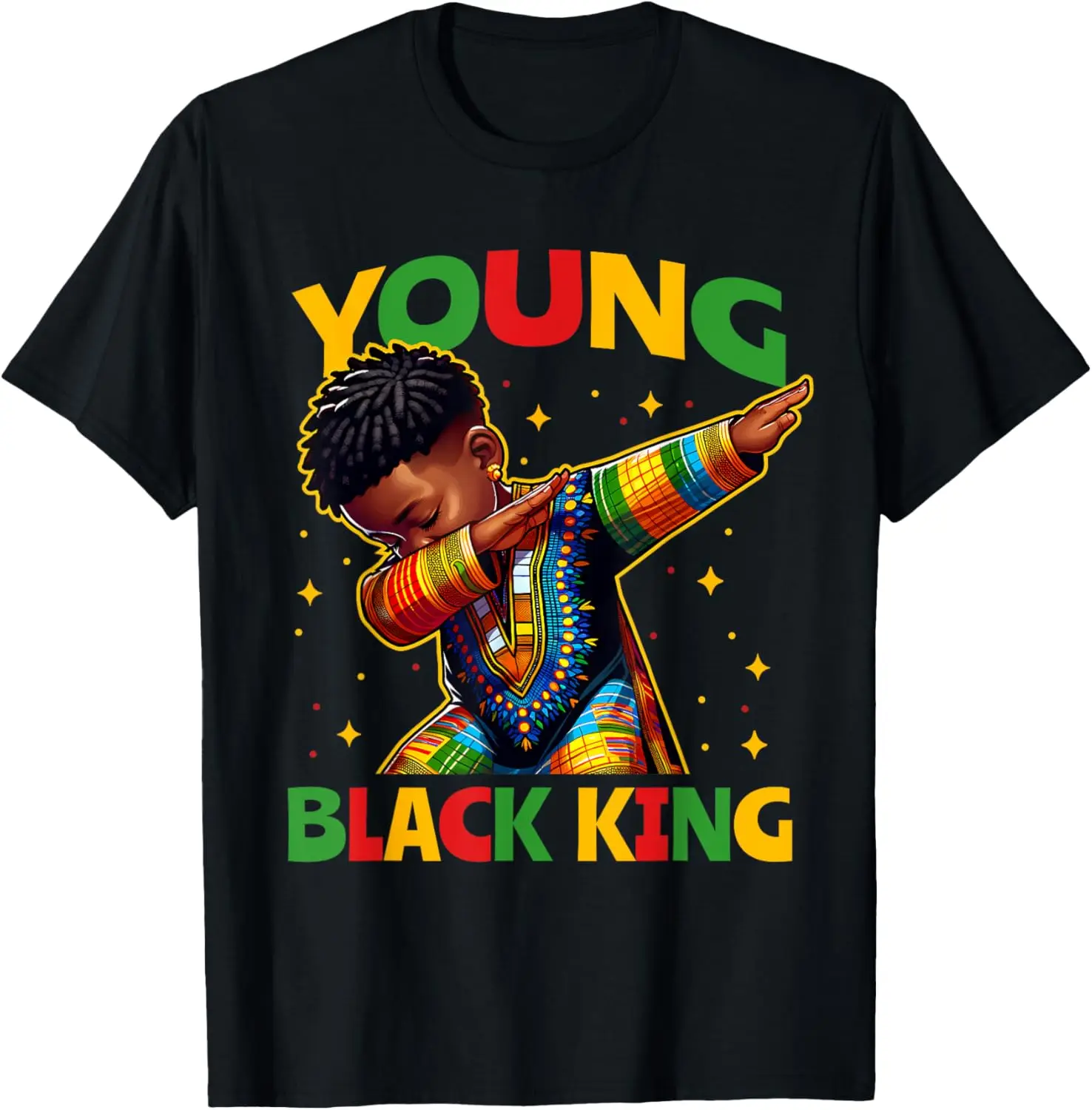 

Футболка для мальчиков Young Black King African Pride Black History Month, 100% хлопок