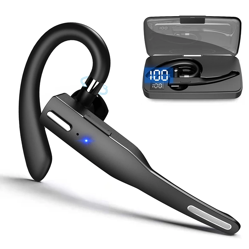 

С Bluetooth-наушниками Одиночные наушники OWS с цифровым дисплеем BT5.3 Бесшумная беспроводная гарнитура с длительным сроком службы батареи