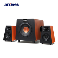 AIYIMA 2.1 Channel Bluetooth Speaker + 800X Subwoofer Hifi Home Sound Theater Wood Speakers Combination DIY Bookshelf Speakers