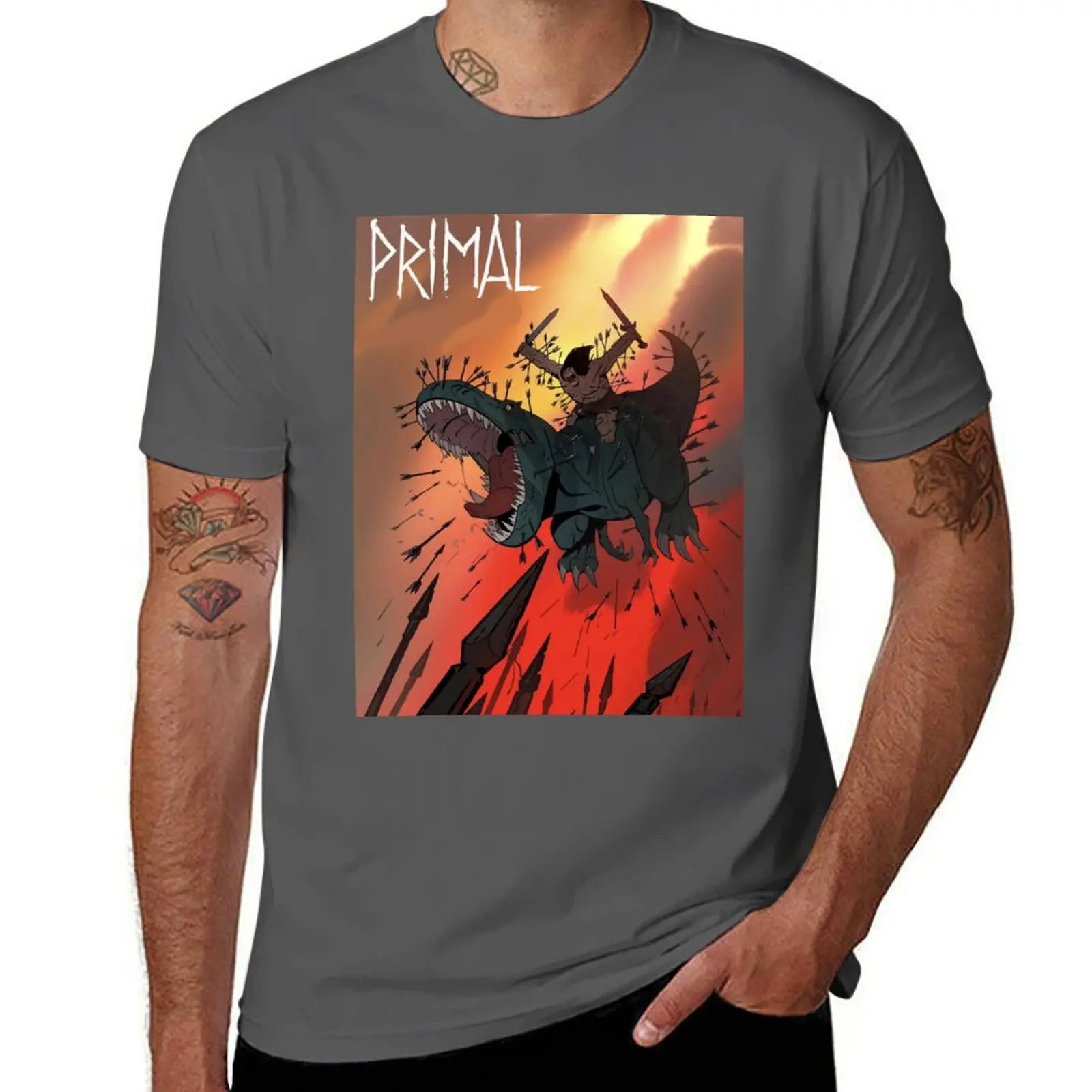 

Primal Animated Tv Series T-Shirt man t shirts for men casual graphic t shirts for man man graphic t shirt T-Shirt