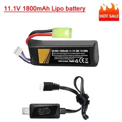 Batería LiPo Airsoft recargable mini Tamiya con USB