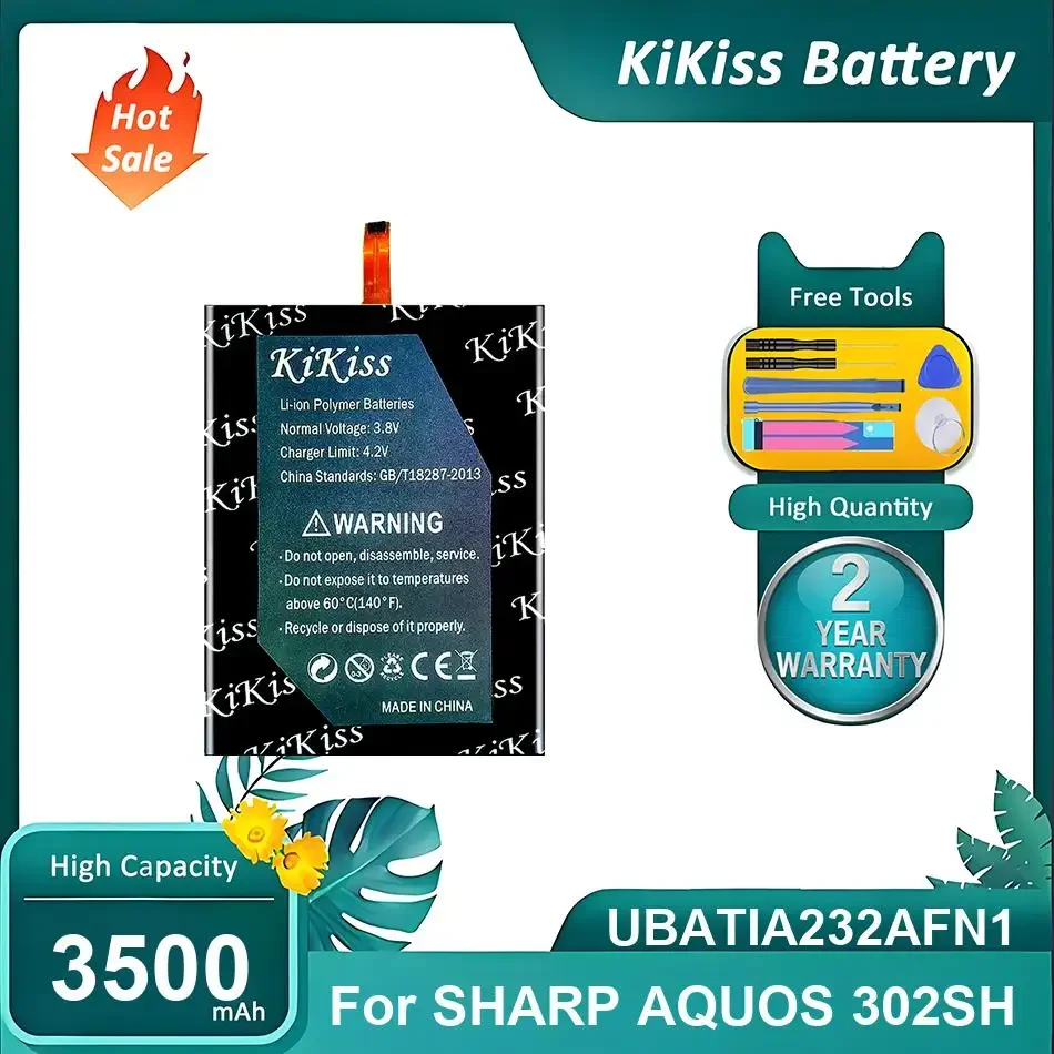 

Li-ion Polymer Mobile Phone Battery For SHARP AQUOS 302SH,UBATIA232AFN1,3500mAh