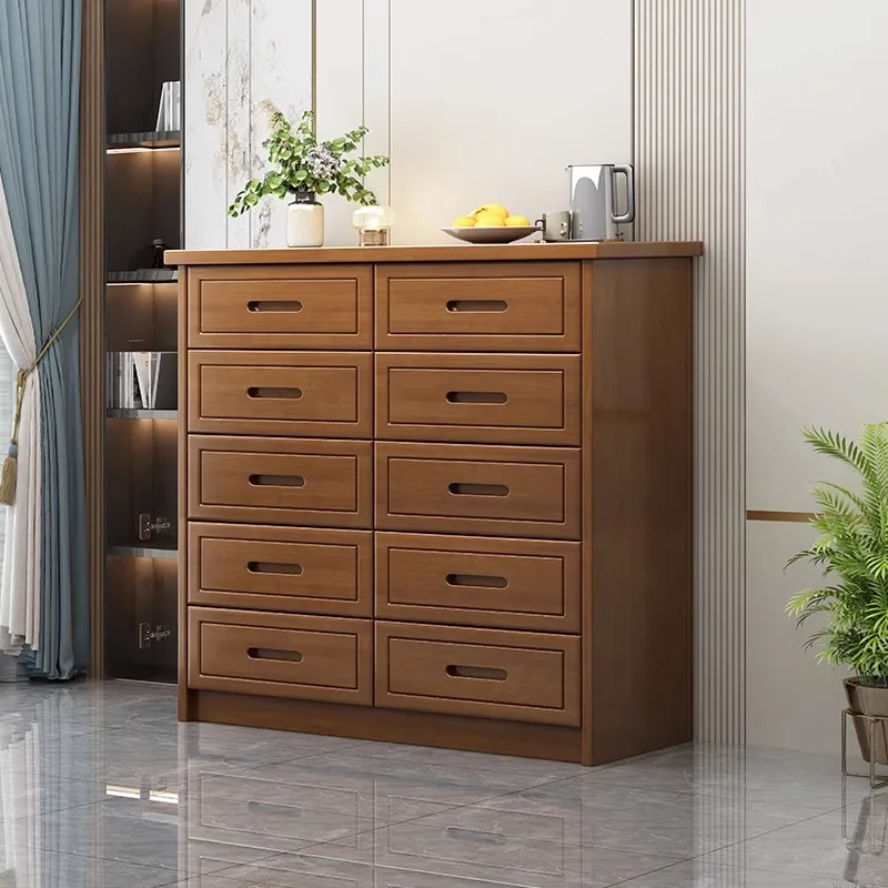 

Solid wood cupboards lockers household new Chinese style six or eight cupboards bedroom living room drawer storage cabinets.