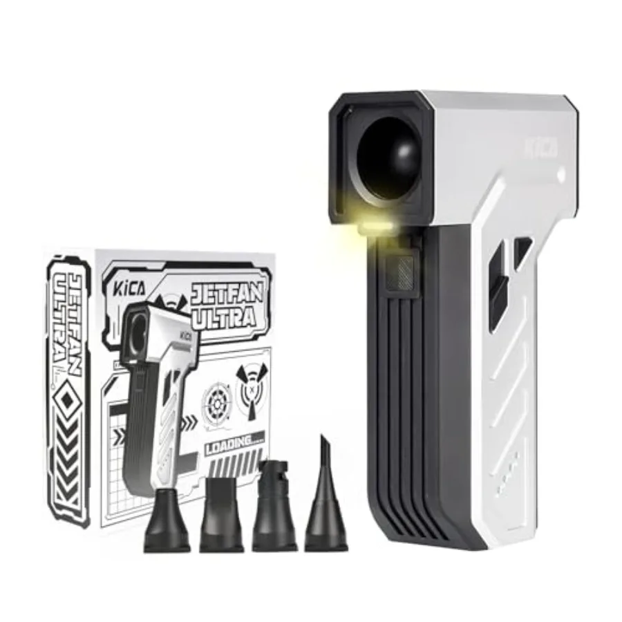 

Электрический воздуходув Jet Fan Ultra - беспроводной воздуходув со светодиодной подсветкой, скорость 109 миль/ч, турбовентилятор 130000 об/мин, плавная регулировка скорости