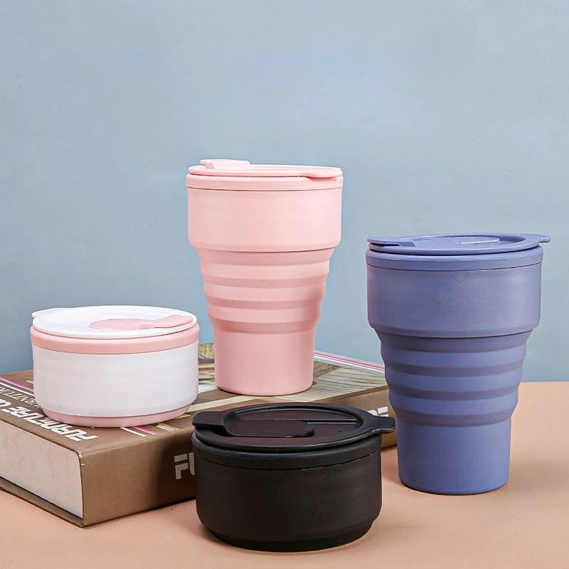 

Силиконовая складная кофейная чашка, портативная дорожная кружка, офисный подарок, складная бутылка для воды