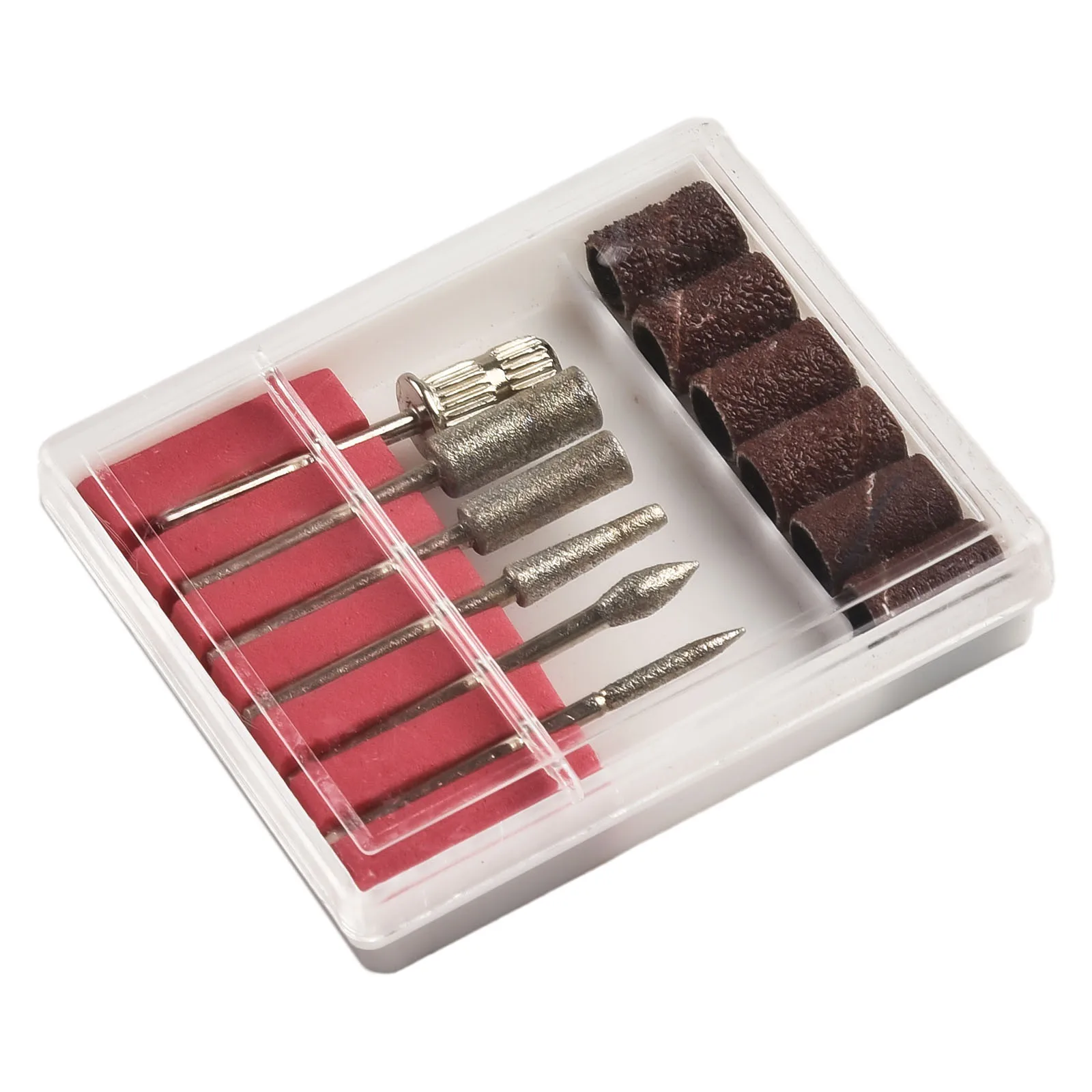 

1 комплект, алмазная вращающаяся электрическая пилочка для ногтей, резак для кутикулы, сверла для ногтей, наждачная бумага, педикюр, маникюр, чистящая шлифовальная машинка, аксессуары