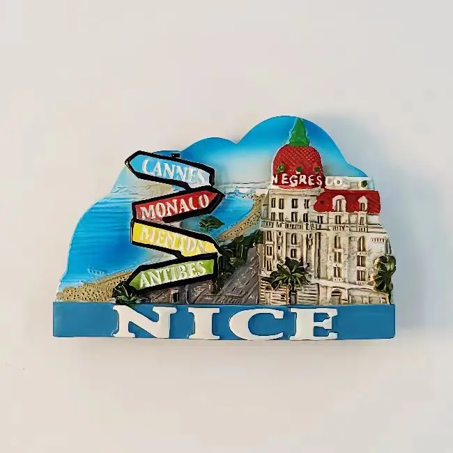 France Nice Cannes Menton Bordeaux Tourist Souvenir Fridge Magnets Decoration Articles Handicraft Magnetic Refrigerator Gifts