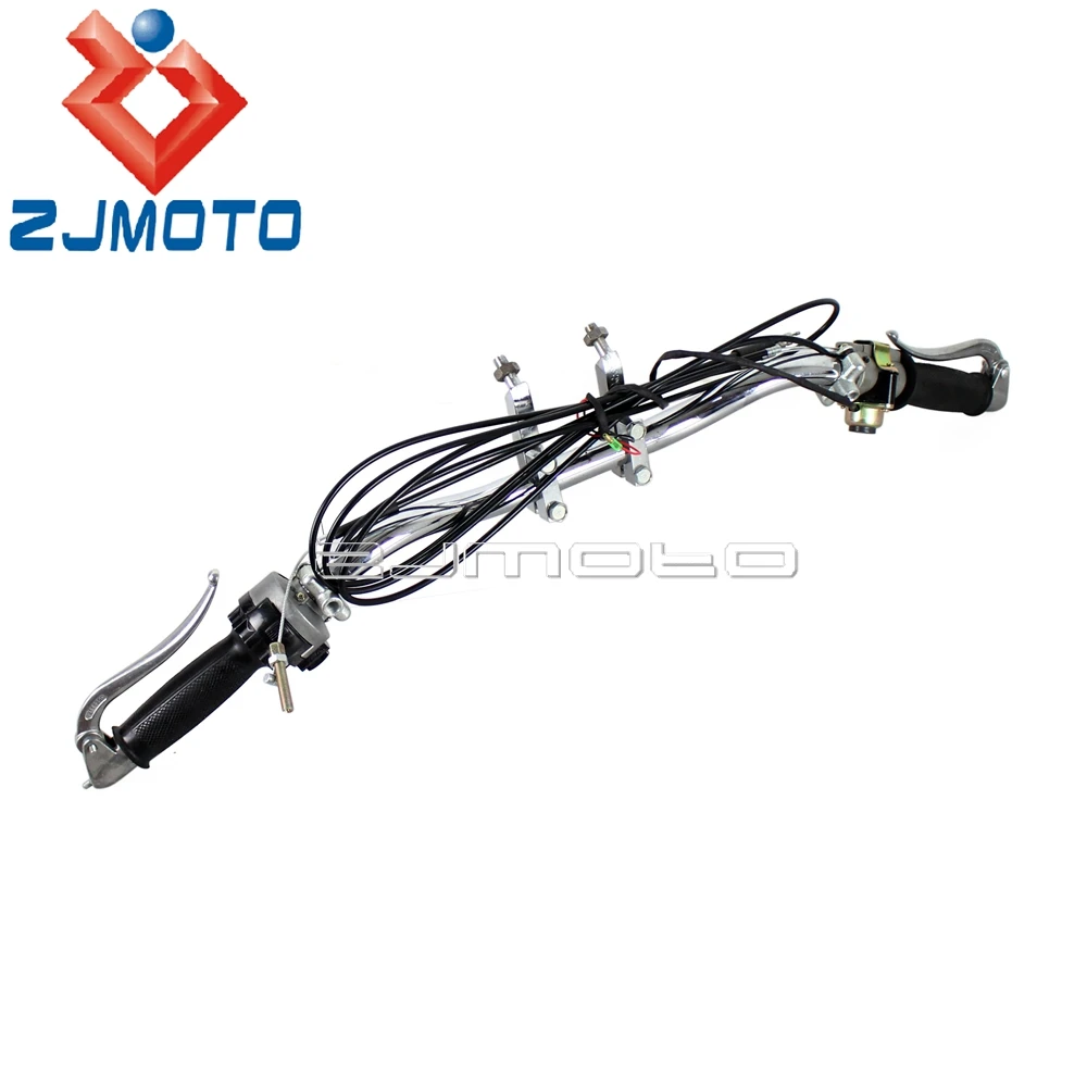 Motorbike Complete Handlebar Control System W/ Hand Grips Lever Cable For Zundapp DB DS KS BMW KS750 M1 R12 R75 K750 Dnepr Ural