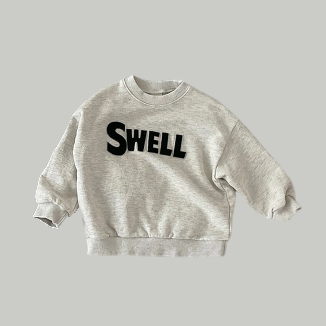 Spring Newborn Baby Sweater 2024 Top Long sleeved Cotton Sports Casual Boys Girls 0-4Y Clothing Letter Children Simplicity