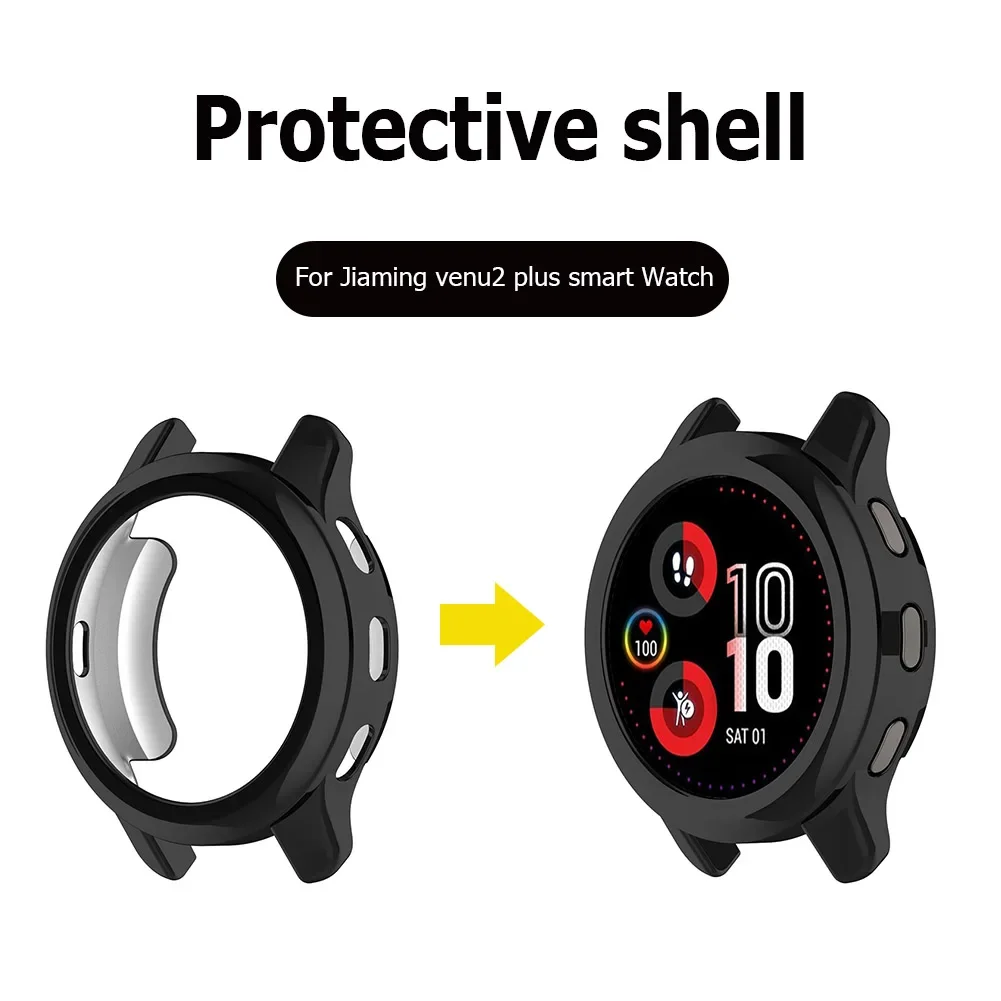 Bracelet Protective Shell Watch Screen Protector Case for Garmin Venu 2 Plus