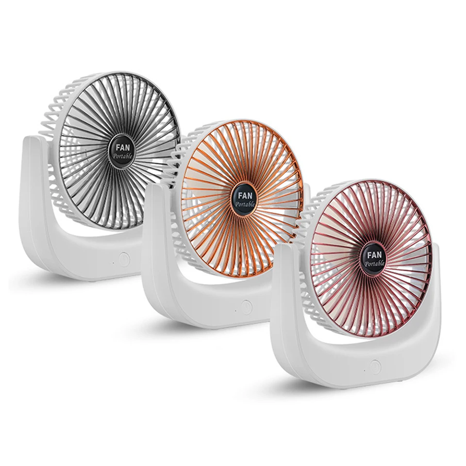 USB Rechargeable Portable Fan, Mini Desk Fan with Strong Wind, 3 Speeds,Foldable Design for Office,Travel,Camping,Outdoor JMF-3