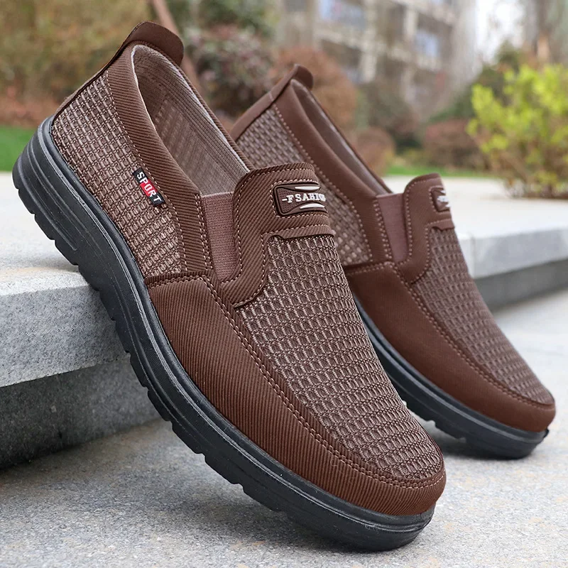 Scarpe casual da uomo leggere Scarpe di tela Mocassini da uomo antiscivolo resistenti all'usura Scarpe da guida comode e traspiranti Zapato Hombre