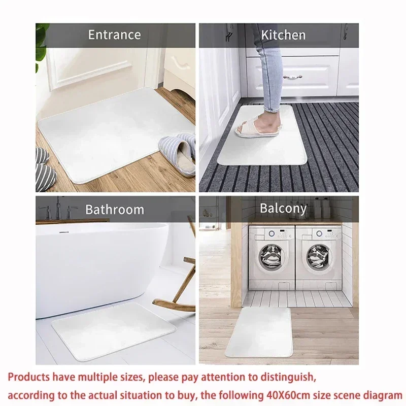 Funny Cute Cat Welcome Doormat Machine Washable Anti-slip Floor Mat Home Decor Living Room Bedroom Kitchen Entrance Foot Mats view 4