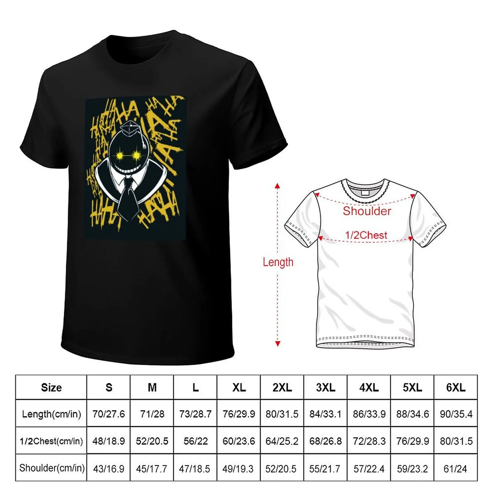 Koro Sensei T-Shirt Basic Casual Short Sleeve Cotton Shirt