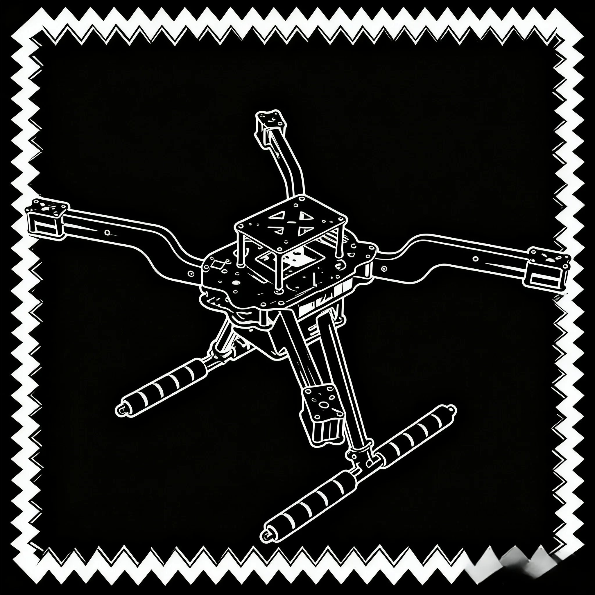 Happy FPV Open Source New Smart Drone 300 350 380 450MM Quadrotor Rack RC Multicopter Multi-Rotor With Landing Gear