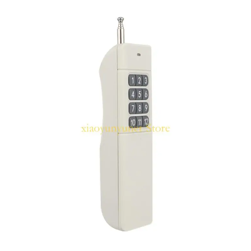 

Wireless Remote Switches 12 Button Multifunction Remote Control Switches 433Mhz Transmitter for Electric Door Car Lights P9JB