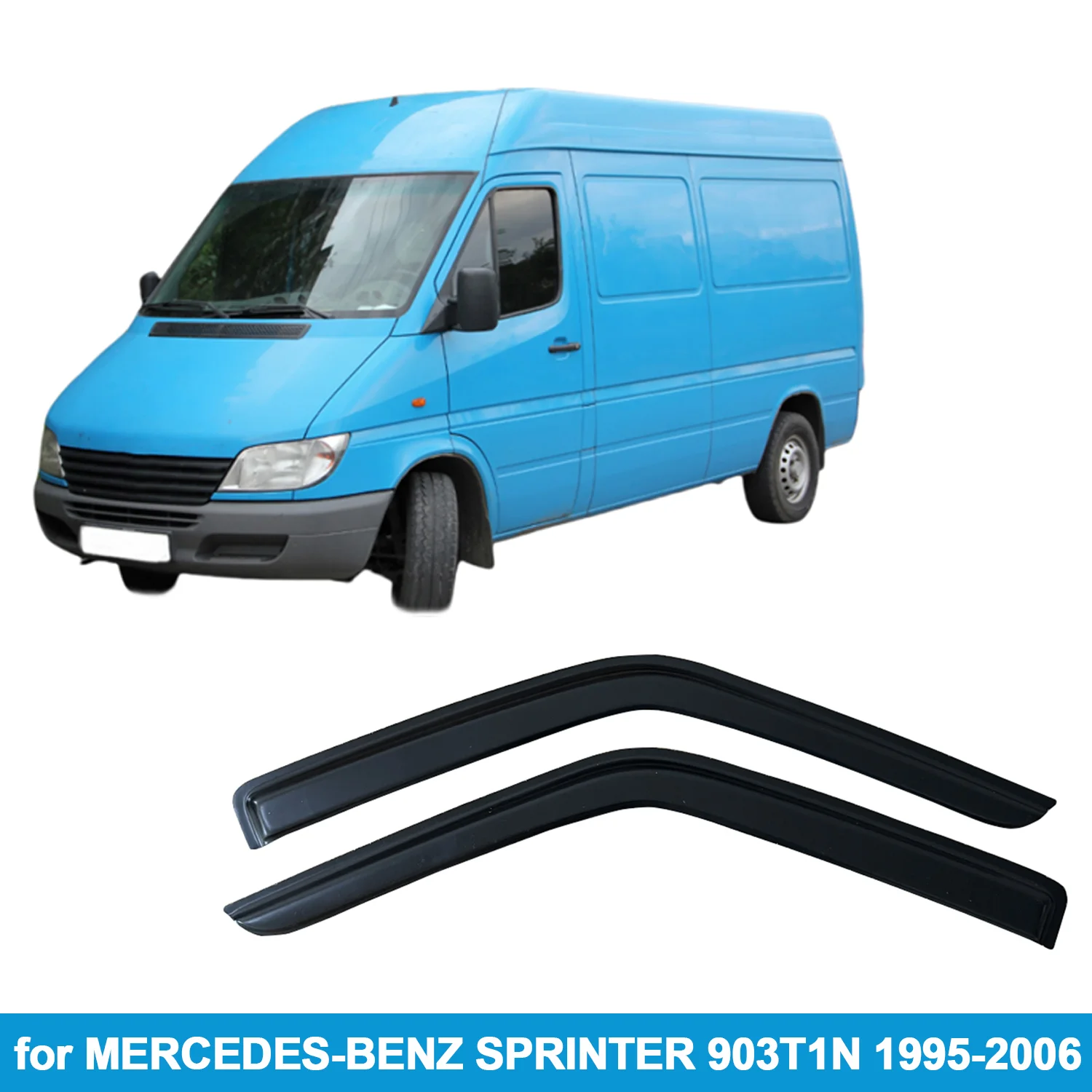 

Оконный козырек для MERCEDES-BENZ SPRINTER 903T1N 1995-2006, защита от дождя, боковой дефлектор, защита от атмосферных воздействий, лента для наружного крепления
