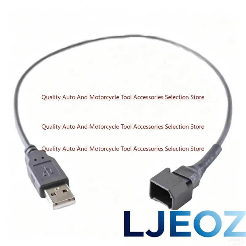 Automotive USB Female Adapter Cable Compatible with For Ford For Nissan For JAC Radios Left Opening USB Connector for Car