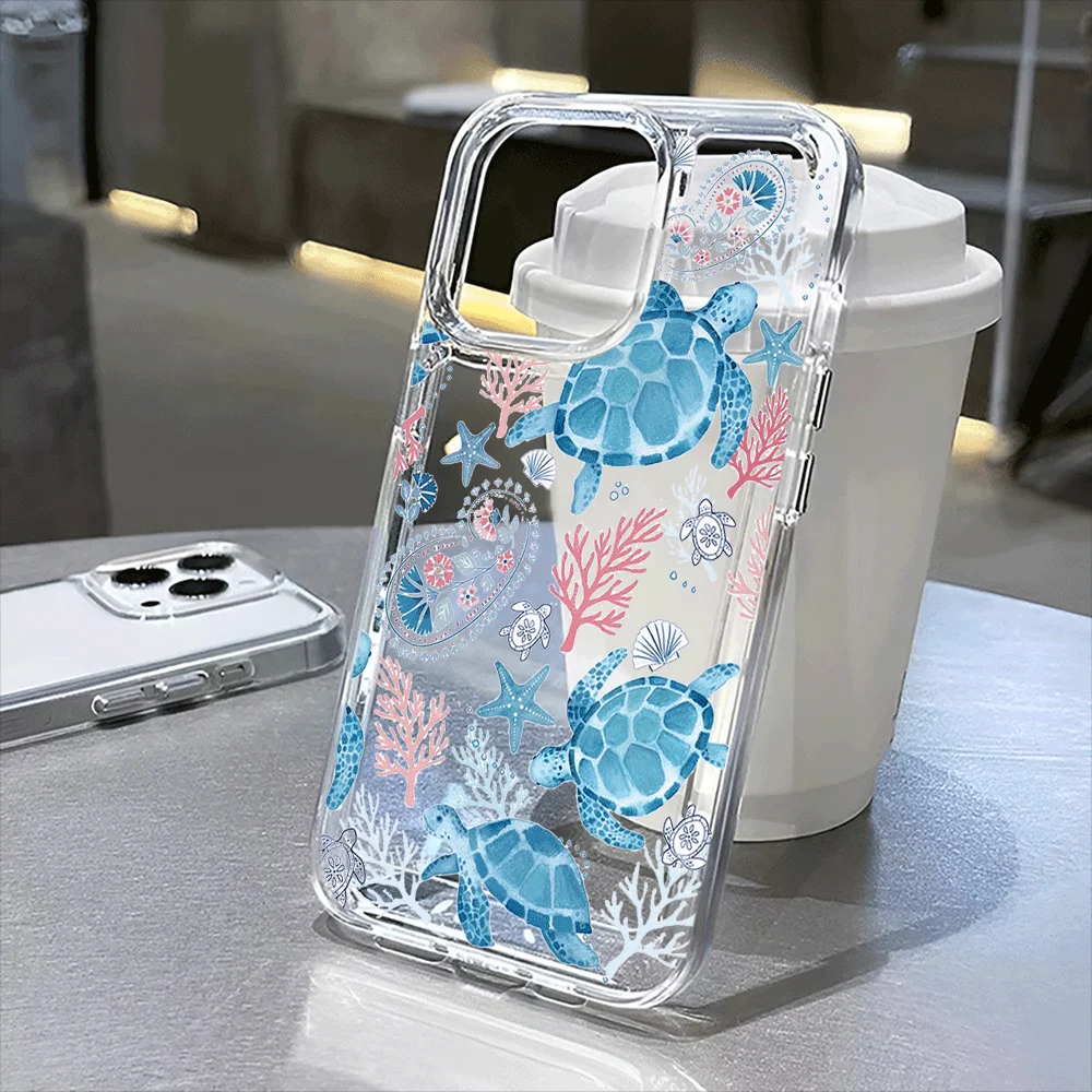

Sea Ghost's new transparent case is suitable for iPhone 16 and iPhone 16 Pro iPhone16Pro Max 16Plus，iPhone15，iPhone13, 11