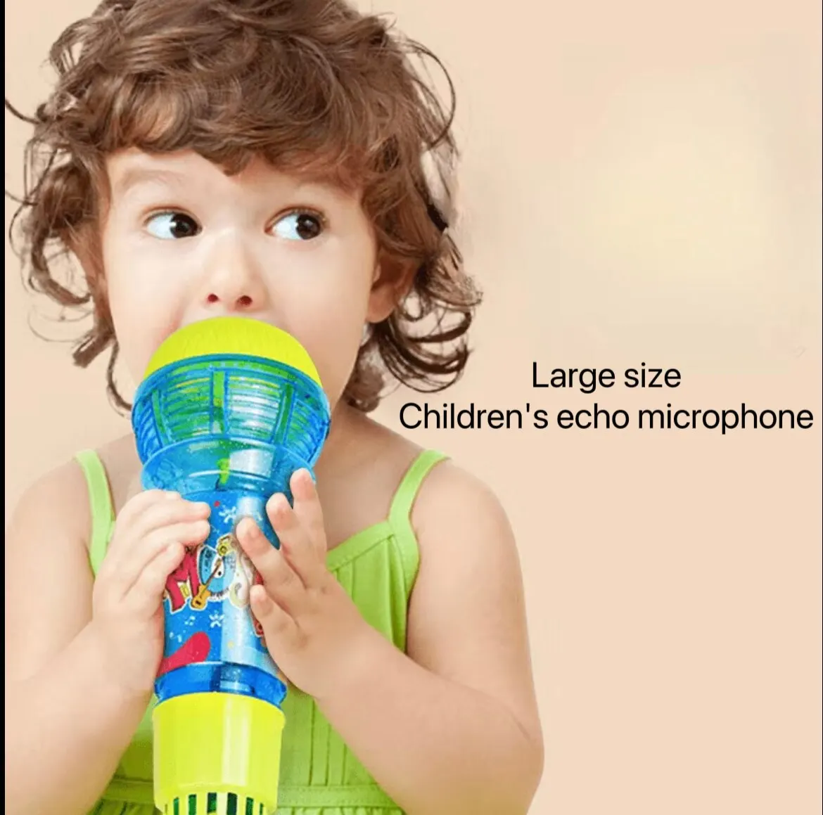 24cm Large Echo Microphone Physical Children's Echo Microphone Singing Toy Music Enlightenment Echo Production Practice