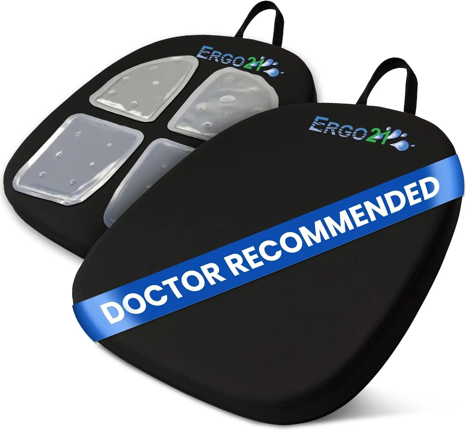 Travel & Office Use: LiquiCell Technology Seat Cushion, for Sciatica & Back Pain
