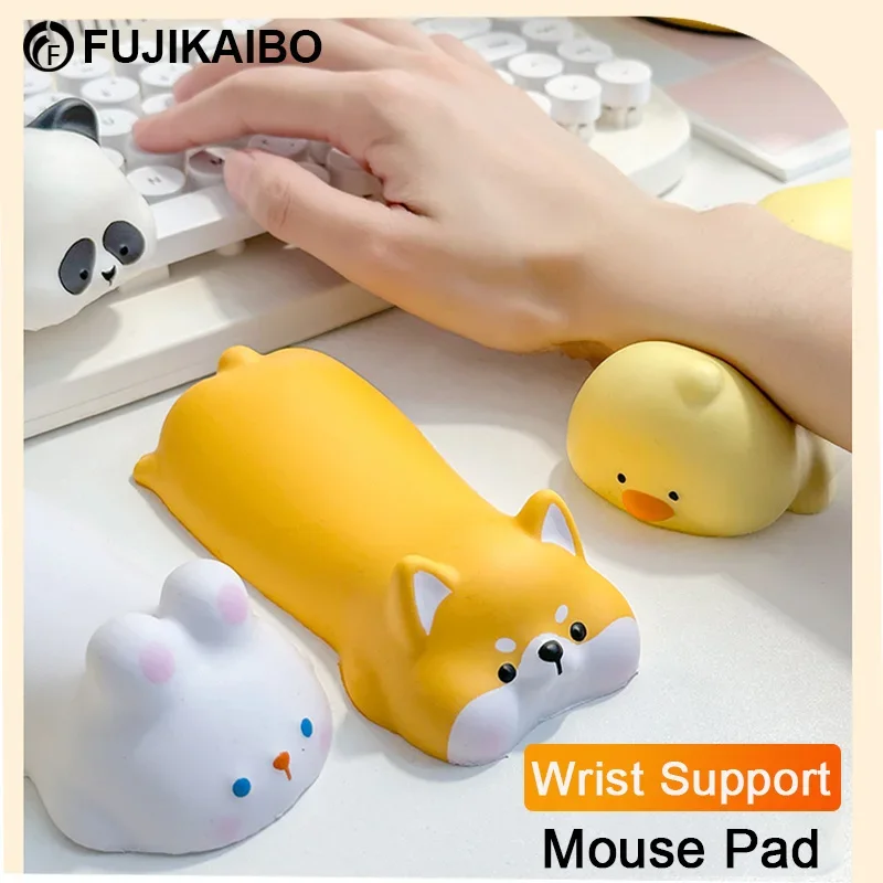 New upgrade Cute Wrist Rest Support For Mouse Pad Computer Laptop Arm Rest For Desk Ergonomic Kawaii Slow Rising Squishy Toys