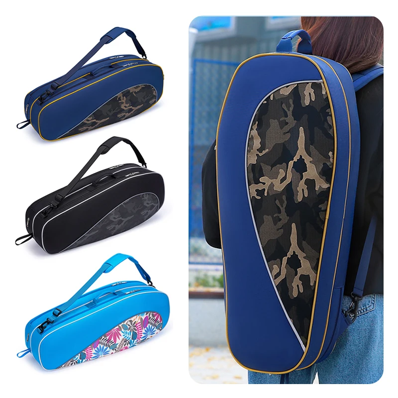 

1pcs Tennis Bag 6 Rackets, Large Tennis Racket Bag for Men Women with Shoe Compartment 3-Ways Carry Padded Badminton Cover