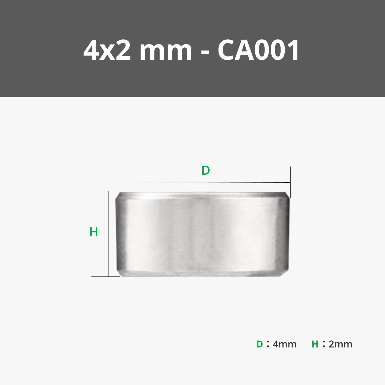 Originele gloednieuwe 4x2mm ronde magneet CA001 voor Bambu lab Maker Treasure House 3D-printmodel Speciale standaardonderdelen