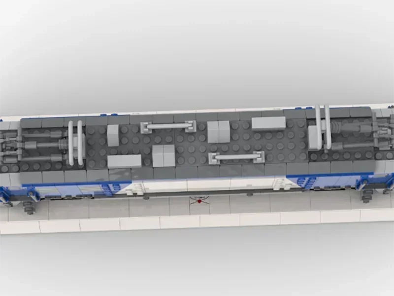 RailwayTrain Modell Modell HX Lokomotive Modell Moc Bausteine Geschenke Weihnachten Spielzeug DIY Montage Technologie Modulare Blöcke