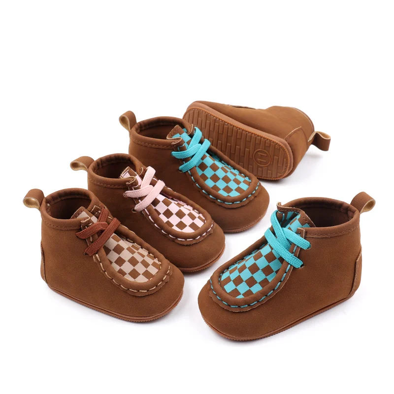 Baby Shoes Soft Cotton Anti-slip Sole High Quality Prewalking Sneaker Little Kid Boots Ankle Shoes for 0-9-18 Month 2024 BXC3219