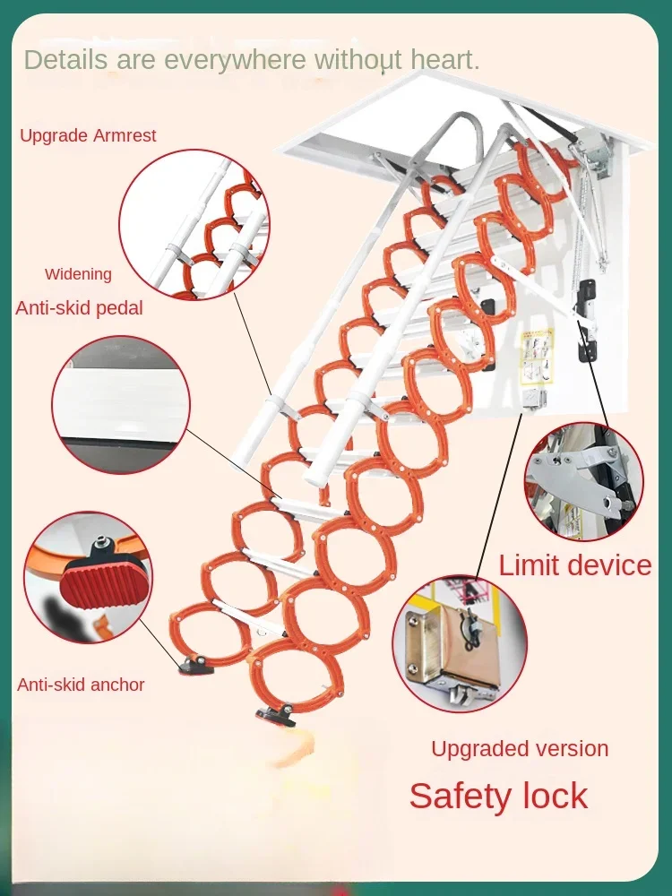 Рисунок 3 - Утолщенная чердачная выдвижная лестница